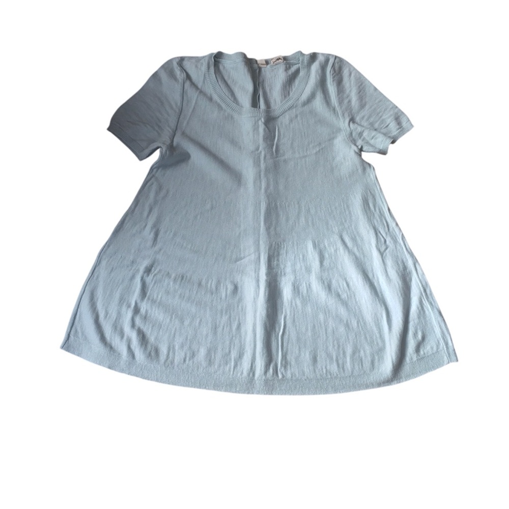 Anthropologie Moth Light Blue Short Sleeve Top XS